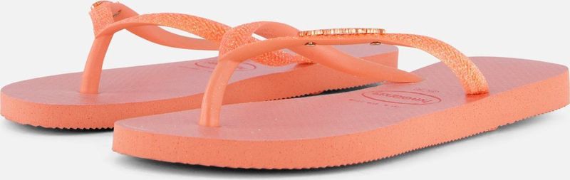 Havaianas Slim Glitter Neon Slippers roze