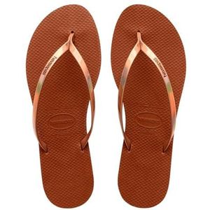 Havaianas Metallic Roest Teenslippers voor dames, Roest, 35/36 EU