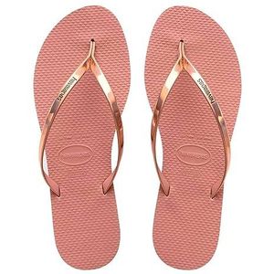Havaianas Metallic Crocus Rose Teenslippers voor dames, Crocus Roos, 33/34 EU