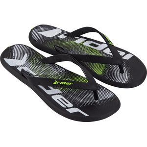 Rider - R1 Graphics - Slipper - Zwart - Rubber