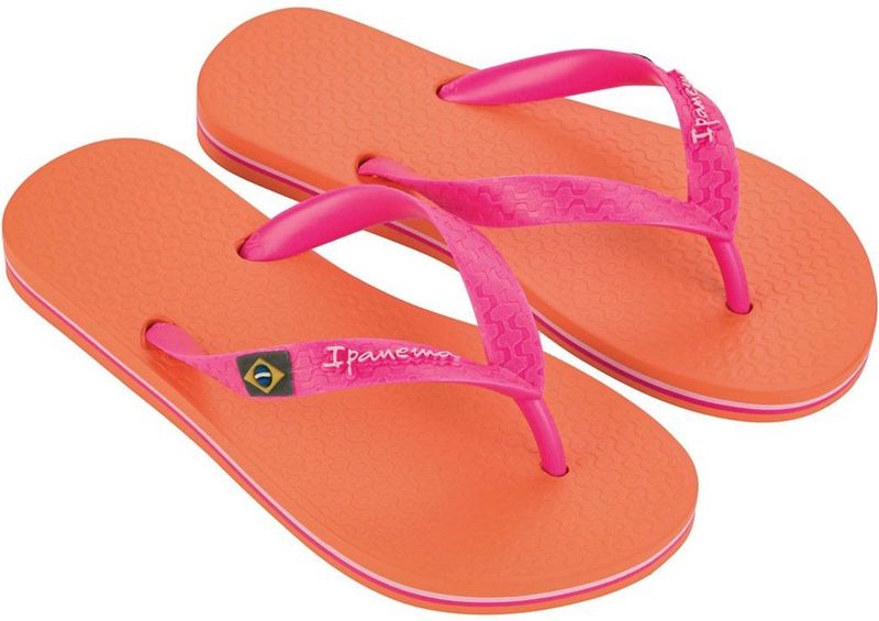 Ipanema - Kids Classic Brasil - Teenslippers - Oranje/Roze - 100% Rubber