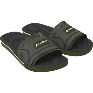 Rider Slipper Spin Slide Green - Comfortabele Gezondheidsslippers voor Heren