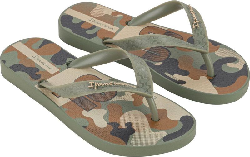 Ipanema - Kids Temas - Slipper - Groen Bruin - Gerecycled Flexpand
