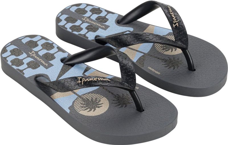 Ipanema - Classic - Slipper - Grey Black - Gerecycled Flexpand