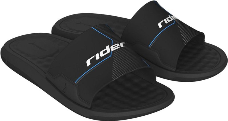 Rider - Step - Slippers - Black - Synthetisch - 100% Gerecycled Materiaal
