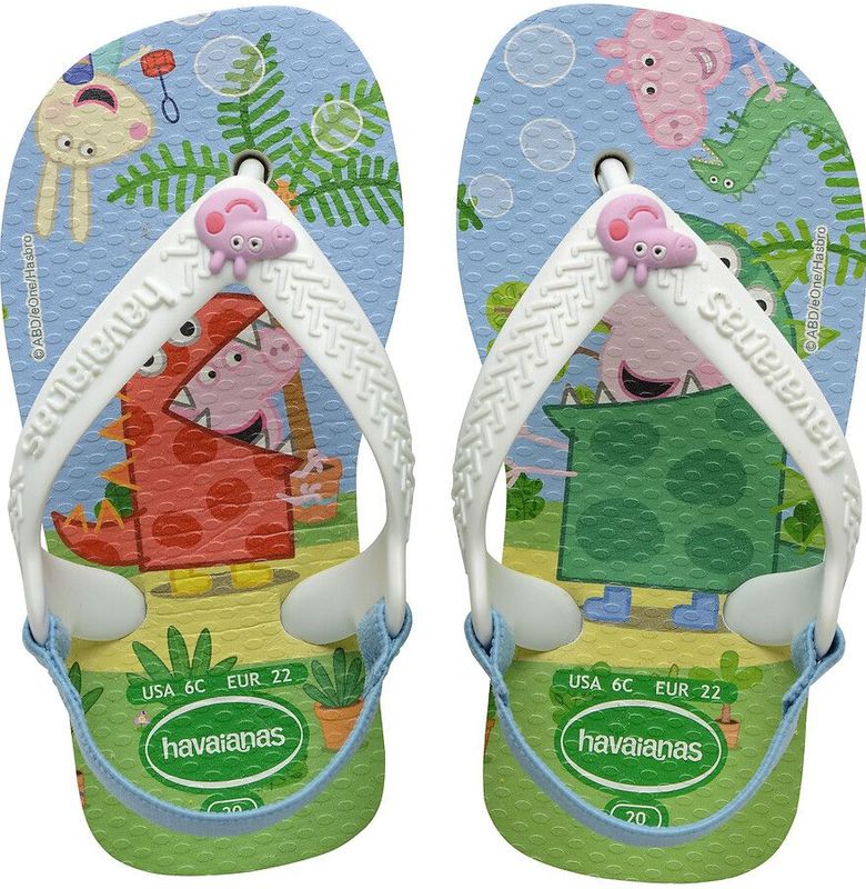 Havaianas - Peppa Pig - Teenslippers - Wit - PVC - Uniseks
