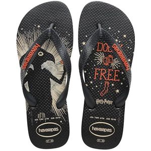 Havaianas Top Harry Potter Flip Flop Unisex Volwassenen, Nieuw Graffit Graffit Metalic, 34 EU