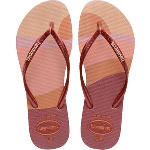 Sneakers Havaianas Slim Palette Glow - Kinderen  Roze/goud  Dames