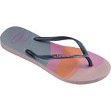 Havaianas Slim Palette Glow (Mini Me), Flip Flop Meisjes, Pioenroos, 7 UK Child