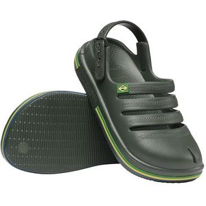 Havaianas Kids Clog Brazilië, uniseks, Olijfgroen, 31/32 EU