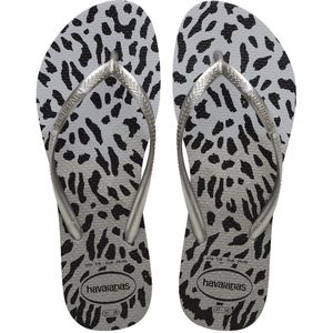 Havaianas - Slim Animal Print - Teenslippers - Grijs - Rubber