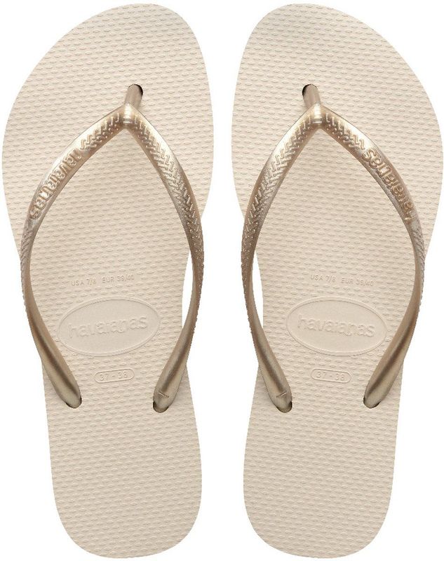 HAVAIANAS - Teenslippers met Sleehak - Beige - Rubber