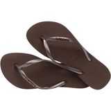 Havaianas - Slim Logo Metallic - Teenslippers - Bruin - Dames