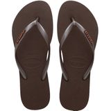 Havaianas - Slim Logo Metallic - Teenslippers - Bruin - Dames