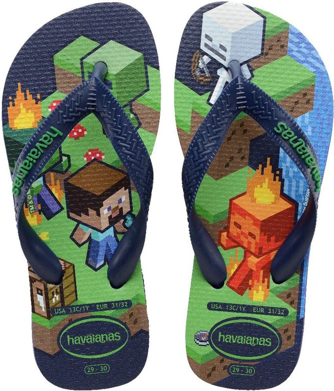 Havaianas  KIDS MINECRAFT  slippers  kind Blauw