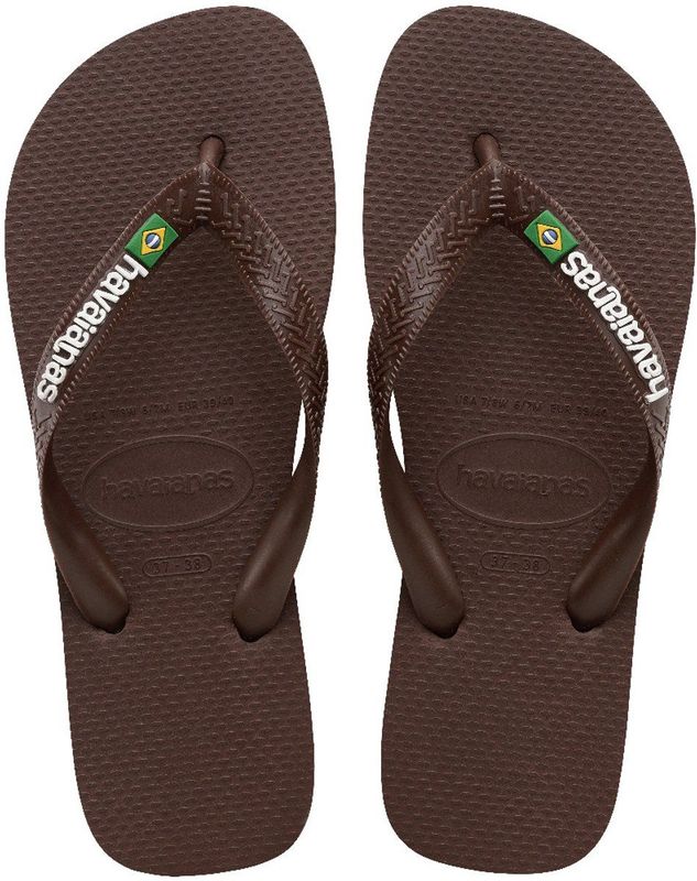 Havaianas - Brasil Logo - Slippers - Bruin - Wit