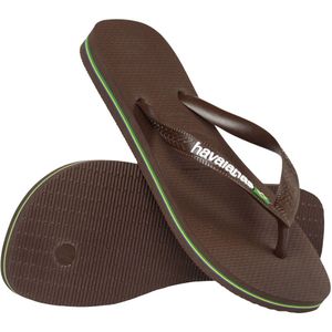 Havaianas - Brasil Logo - Slippers - Zwart - Rubber