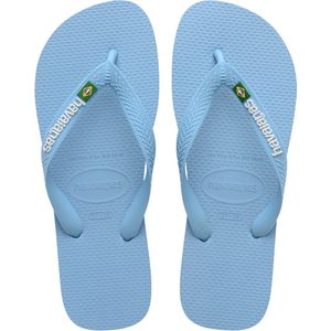 Havaianas - Sandalen en slippers - Brasil Logo Blue Lavender/White voor Heren - Maat 39-40 - Blauw