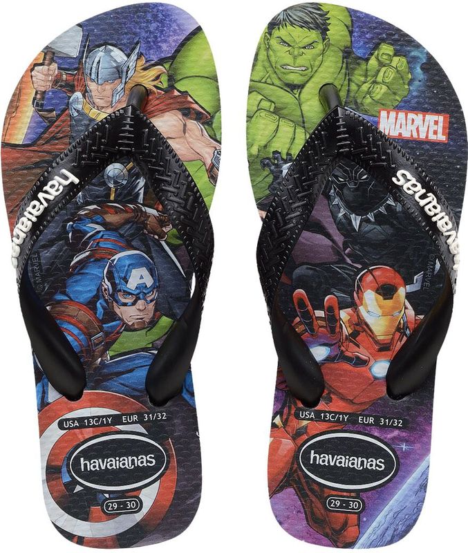 Havaianas - Kids Top Marvel II - Teenslippers - Zwart