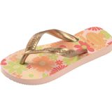 Havaianas Kinderen Flores Tongues - Wit/Roze