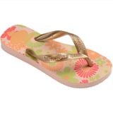 Havaianas Kinderen Flores Tongues - Wit/Roze