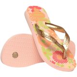Havaianas Kinderen Flores Tongues - Wit/Roze
