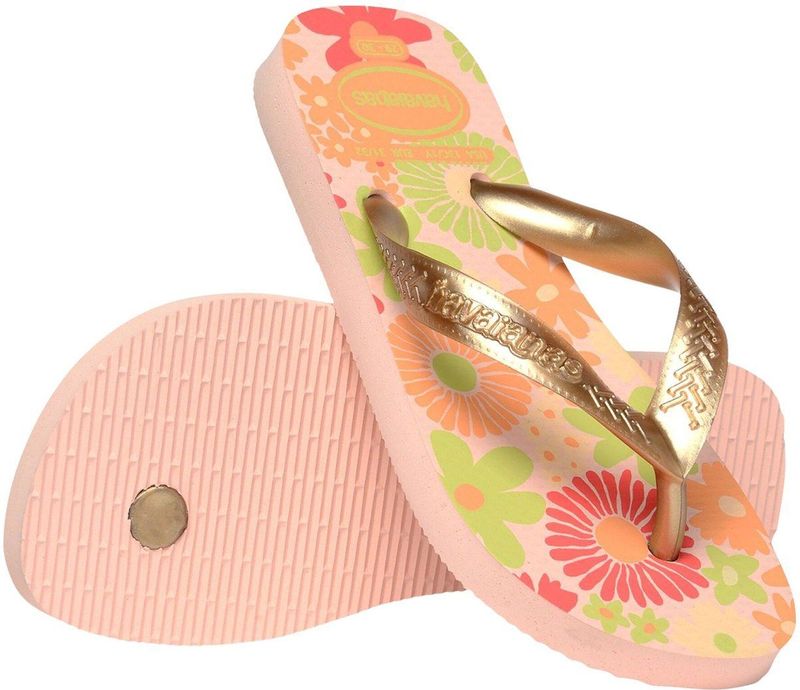 Havaianas Kinderen Flores Tongues - Wit/Roze