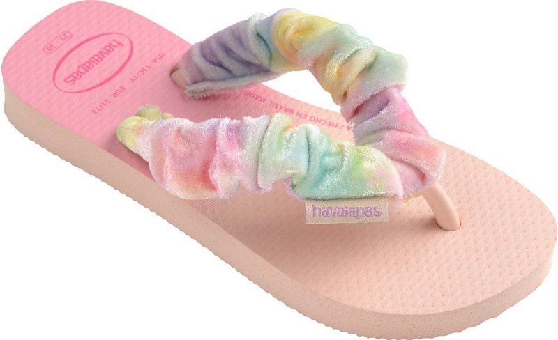 HAVAIANAS - Fluffy Teenslippers - Goudroze - Rubber