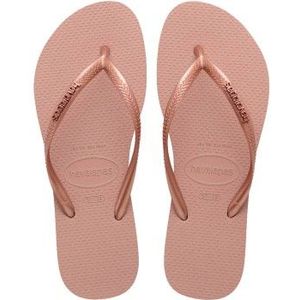 Havaianas - Slim Logo Metallic - Sandalen - Roze/Bruin