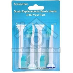Universeel Tandenborstel 4 opzetborstels HX6710, HX6014,R900 RS900 Sonicare HX6024/07