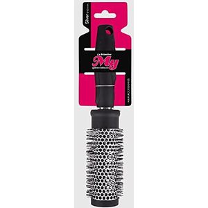 La Briantina Ronde haarborstel, thermisch werkend, ideaal voor het vouwen van haar, diameter 40 mm voor middellange haar