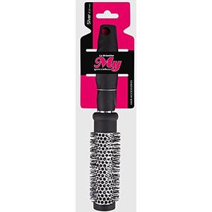 La Briantina Ronde haarborstel, thermisch werkend, ideaal voor het vouwen van haar, diameter 30 mm voor kort haar