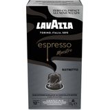 Lavazza Espresso Ristretto Koffiecups - 100 Nespresso Cups - Koffie Blend van Arabica & Robusta - Intensiteit: 12/13 - 10 x 10 Aluminium Capsules