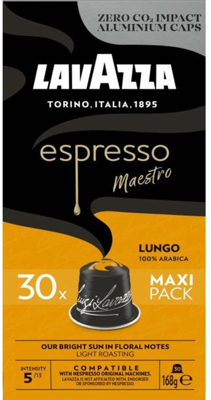 Lavazza Espresso MAESTRO LUNGO 100% Arabica-Kapseln für Nespresso (30st)