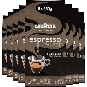 Lavazza Espresso Italiano Classico gemalen / filterkoffie - 8 x 250 gram