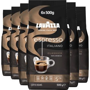 Lavazza - Espresso Italiano Classico - Koffiebonen - 100% Arabica - 6 x 500 gram