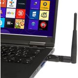 Hamlet - Wi-Fi 600AC - USB Adapter - Zwart - Dual Band 5GHz en 2,4GHz