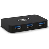 Hamlet - 4-poorts USB 3.0 Hub - Zwart - Met Voeding