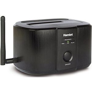 Hamlet HXDDWIFI - Externe behuizing (2.5/3.5 inch, SATA, Serial ATA II, Serial ATA III, 4 TB, 3.0 (Gen 1), USB Type B, vrouwelijk)