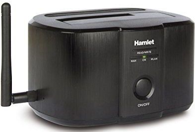 Hamlet - Wi-Fi Dockingstation - Zwart - Voor 2,5" en 3,5" SATA Harde Schijven
