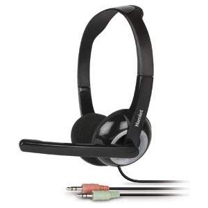 Hamlet hheadmjk 2 x 3,5 mm binaural headband black headset - headsets (PC/gaming, binaural, headband, zwart, bedraad, 1,8 m)
