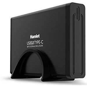 Hamlet - USB 3.1 Harde Schijf Behuizing - Zwart - Aluminium - Voor 3.5" SATA