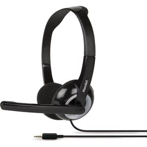 Hamlet Smart Headset Oortelefoon 3,5 mm aansluiting Zwart, Zilver (Bedraad), Kantoorheadset, Zilver, Zwart