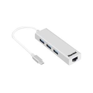 Hamlet - XHUB331TCL - Dockingstation - Wit - USB 3.2 Gen 1 - 3 Havens