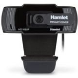 Hamlet - HWCAM1080-P - Webcam - Zwart - 2 MP - 1920 x 1080 Pixel - USB 2.0
