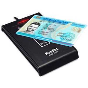 Hamlet - HUSCR-CIE - Toegangscontrole - Slimme Kaartlezer - Zwart - USB