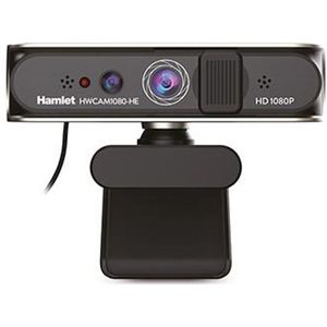 Hamlet - HWCAM1080-HE - Webcam - Zwart - Full HD 1080p - Inclusief Microfoon