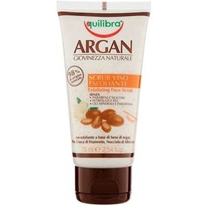 Equilibra Argan gezichtsscrub, 75 ml, 1 stuk
