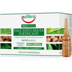 Equilibra Haarampullen tegen haaruitval, versterkend, ter voorkoming en vertraging van haaruitval en ter versterking van het haar, op basis van aloë vera en arganolie, 10 ampullen à 8 ml
