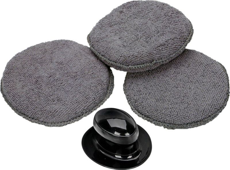 Protecton - Microfiber Poetspads - Set van 3 - Grijs - Handvat